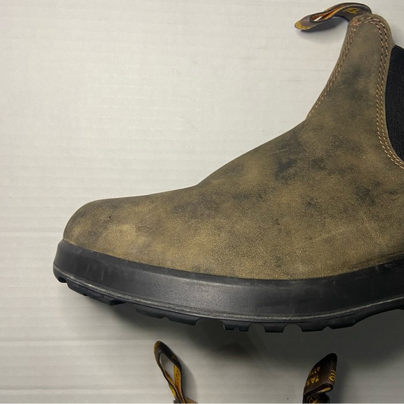 BLUNDSTONE 2056 ALL-TERRAIN CHELSEA BOOTS - RUSTIC BROWN AU 8 - Picture 7 of 13